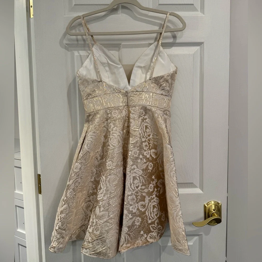 Camille La Vie Rose Gold Dress - Picture 2 of 5